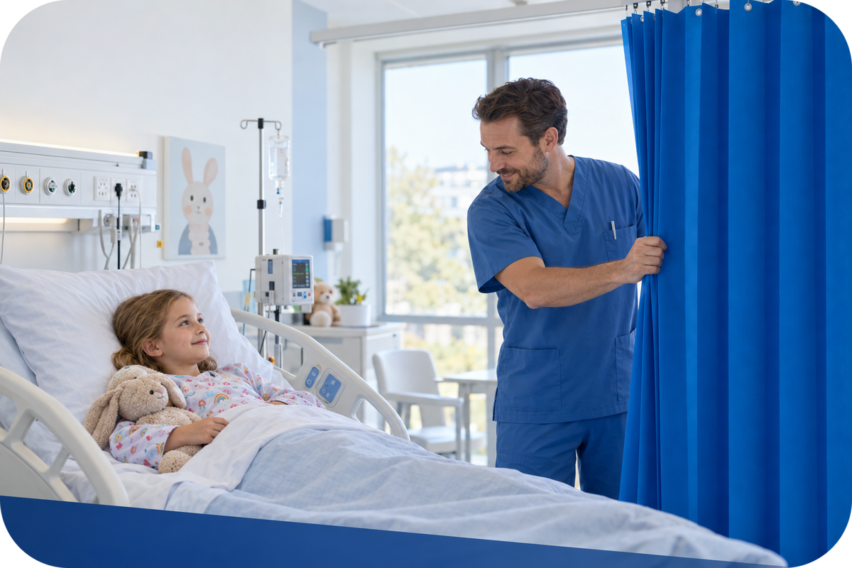 Antimikrobielle Einwegvorhänge
