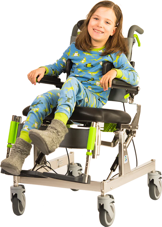 RAZ-CAT (Compact Attendant Tilt) - Dusch- und Toilettenstuhl für Pädiatrie, Jugendliche oder kleinere Erwachsene